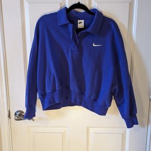 NWOT Nike Phoenix Fleece Cropped Polo